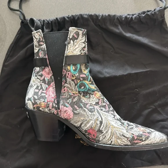 Zadig & Voltaire Tyler Ankle Boots, Embroidered - Picture 6 of 10